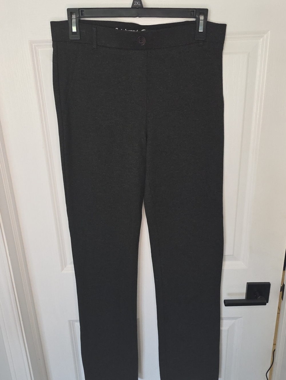 Betabrand Charcoal Gray Pull-On Knit Pants